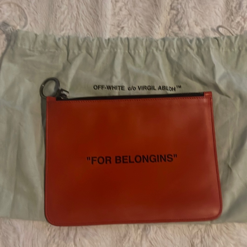 Authentic Off white “For Belongins” Pouch